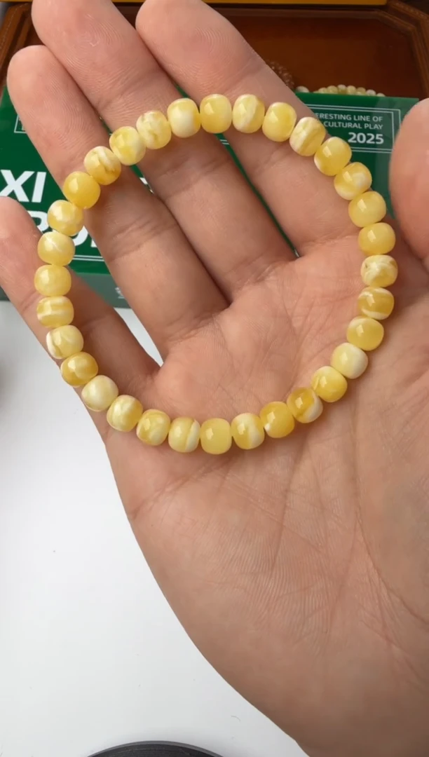 未镶嵌蜜蜡裸石手串5481288