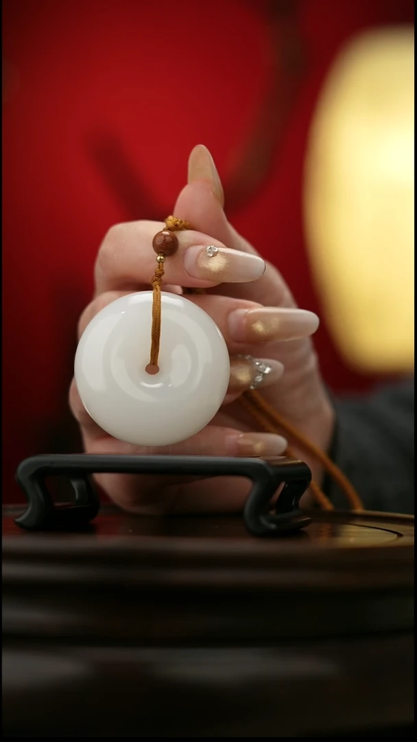 玉【平安扣】天然玉石手把件