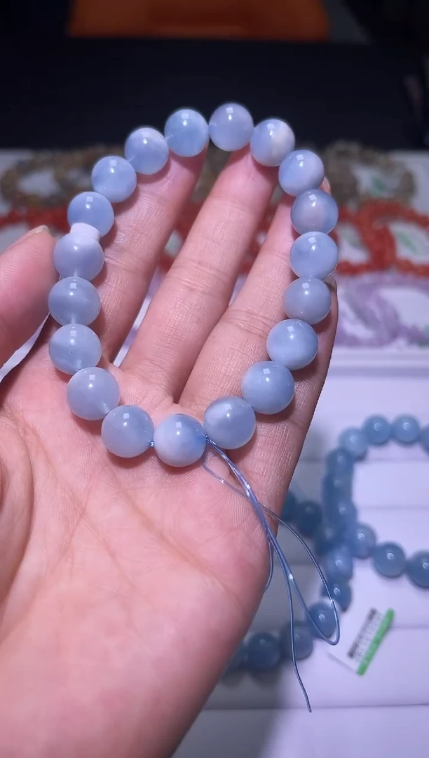 1海蓝宝石（处理）J019-10mm海蓝宝单圈-多样性发其一