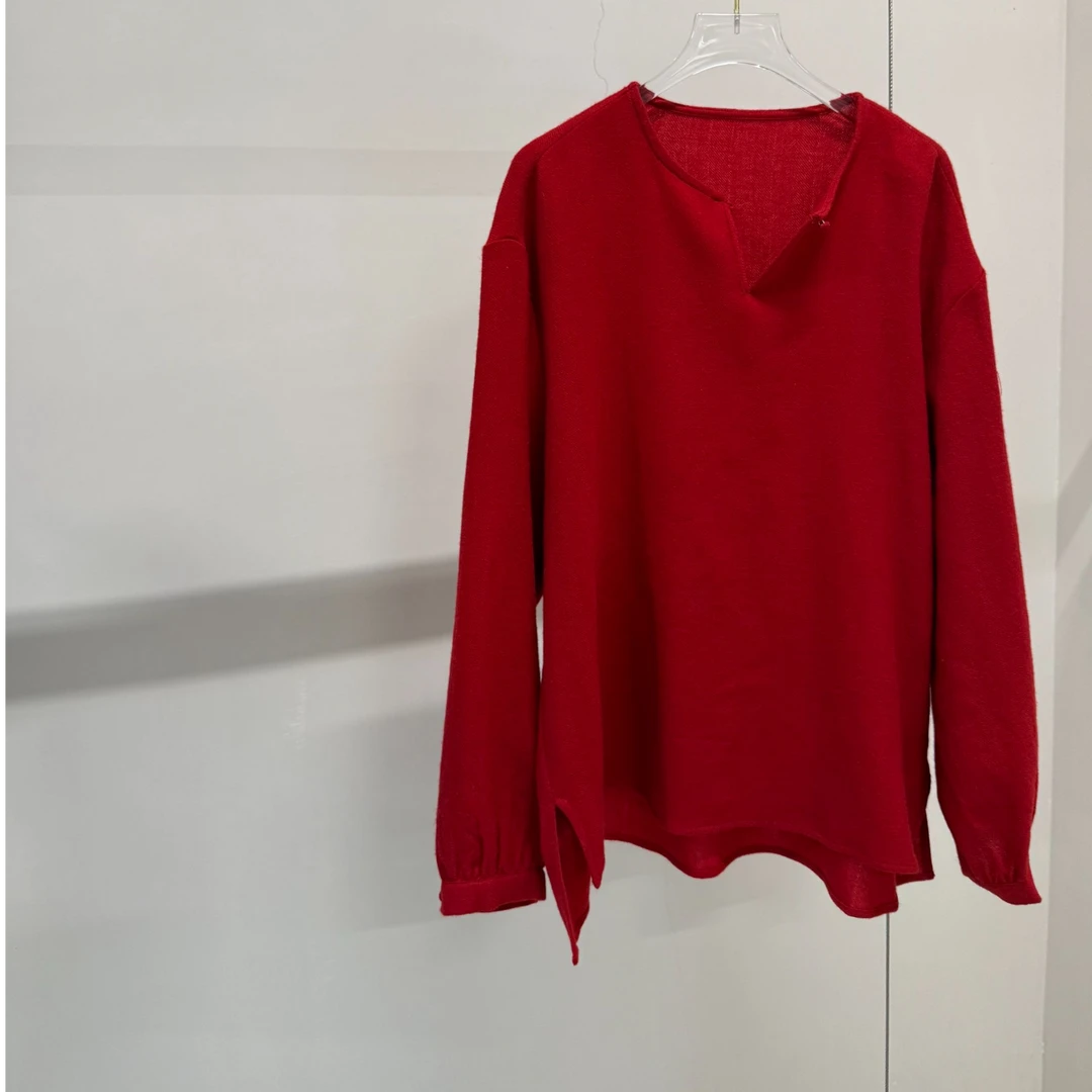 中大码新年款羊毛圆领毛衫