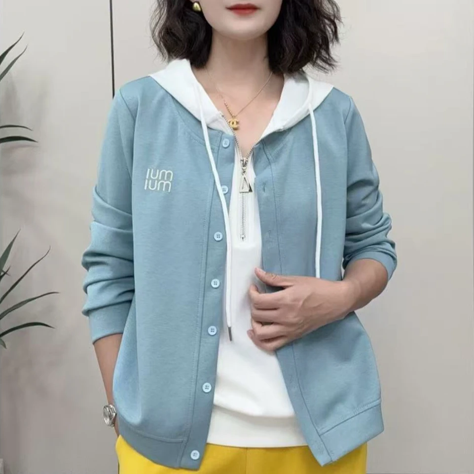 套头春季连帽常规款长袖秋季卫衣女装时尚职场休闲风
