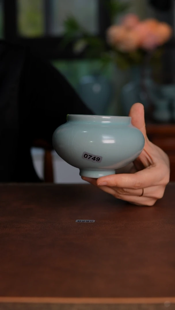 摆件749天青釉水丞全品260毫升