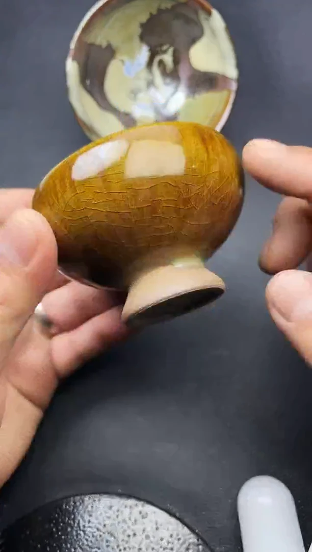 【闪购商品】茶盏叶紫建盏瓷器微瑕307