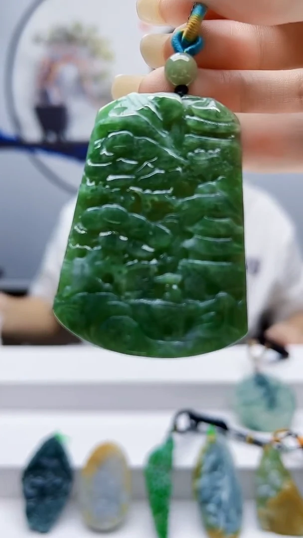 未镶嵌定制翡翠zl-毛货挂件19