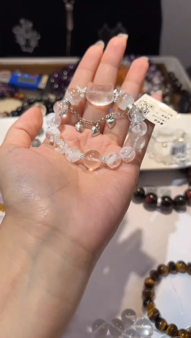 【闪购商品】水晶手链未镶嵌雪花幽灵diy白水晶狐狸