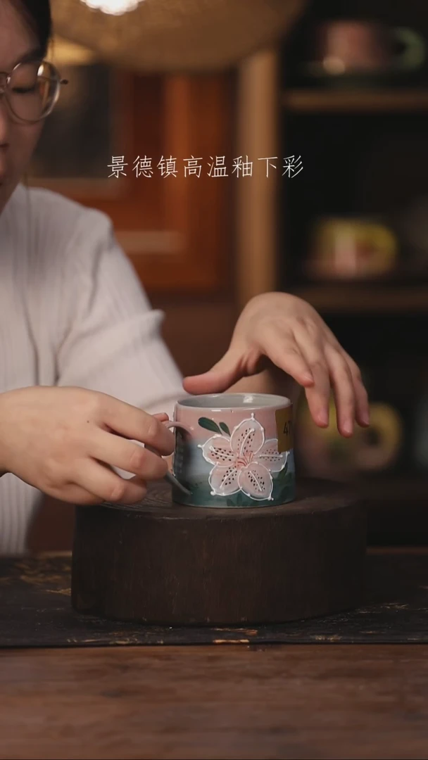 陶瓷景德镇高温釉下手绘陶瓷475