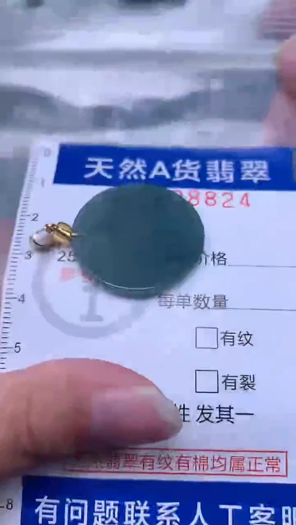 翡翠未镶嵌吊坠(不含链)1