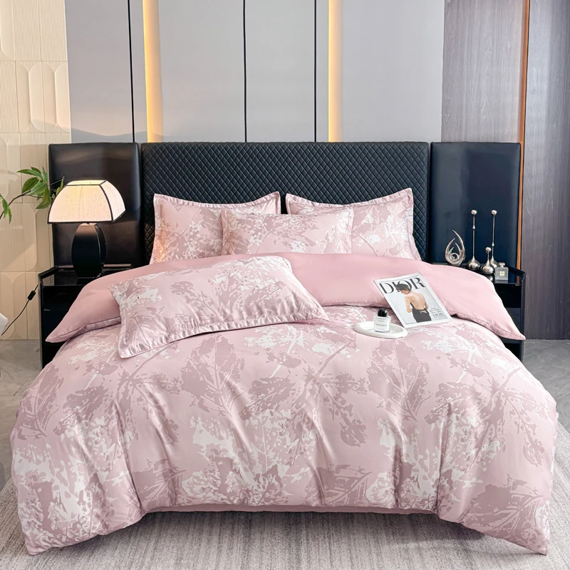 25年新款加厚磨毛铂金绵四件套M轻奢被罩被套床上用品