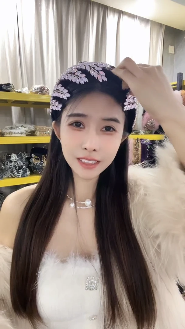 合金布艺双边粉色
