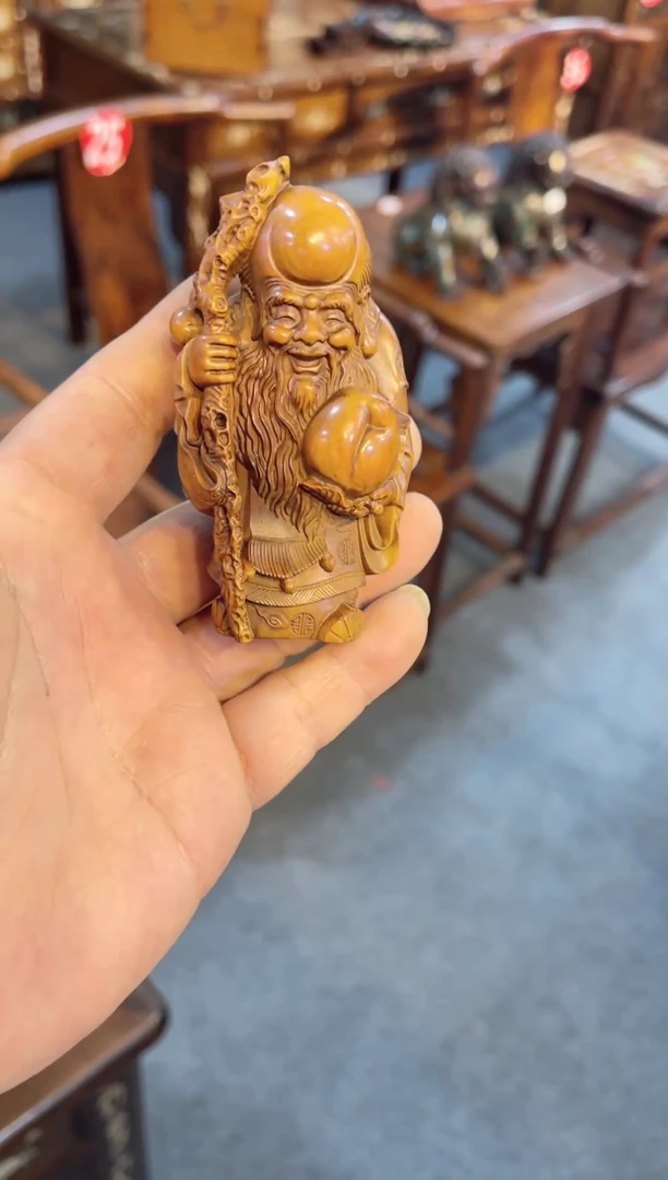 木木头款黄杨木老寿星8888