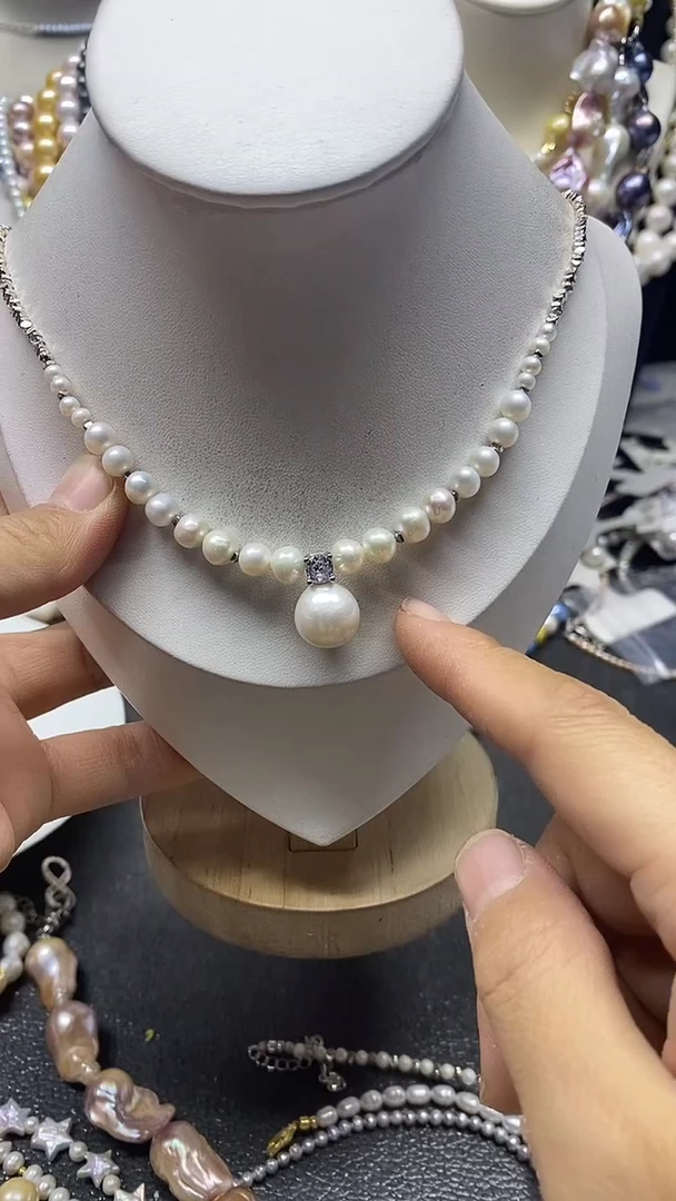 颈饰未镶嵌淡水珍珠多人