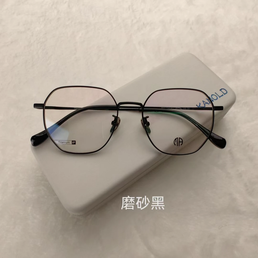 纯钛时尚复古镜框网红百搭潮流钛架810