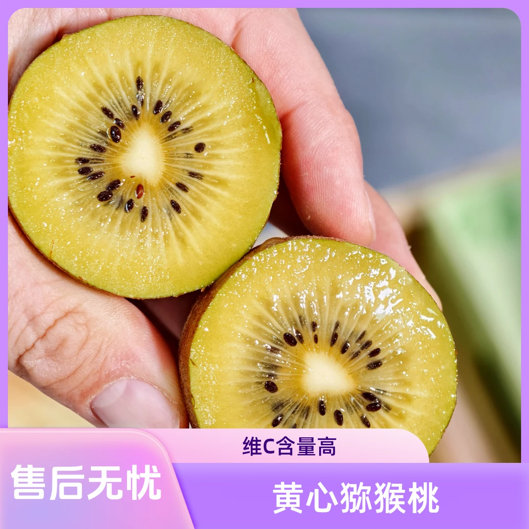 【森果心选】黄心猕猴桃 一盒800g