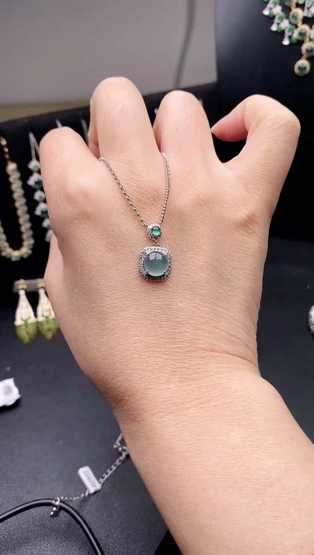 银S925镶嵌戒指翡翠111111