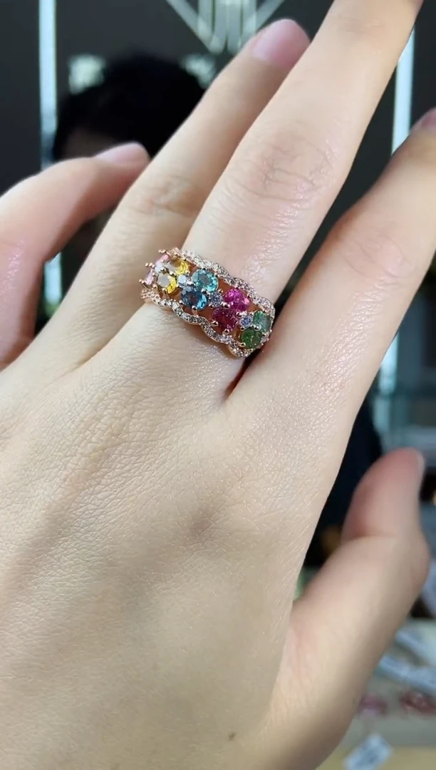 【闪购商品】碧玺手饰银S925镶嵌手饰