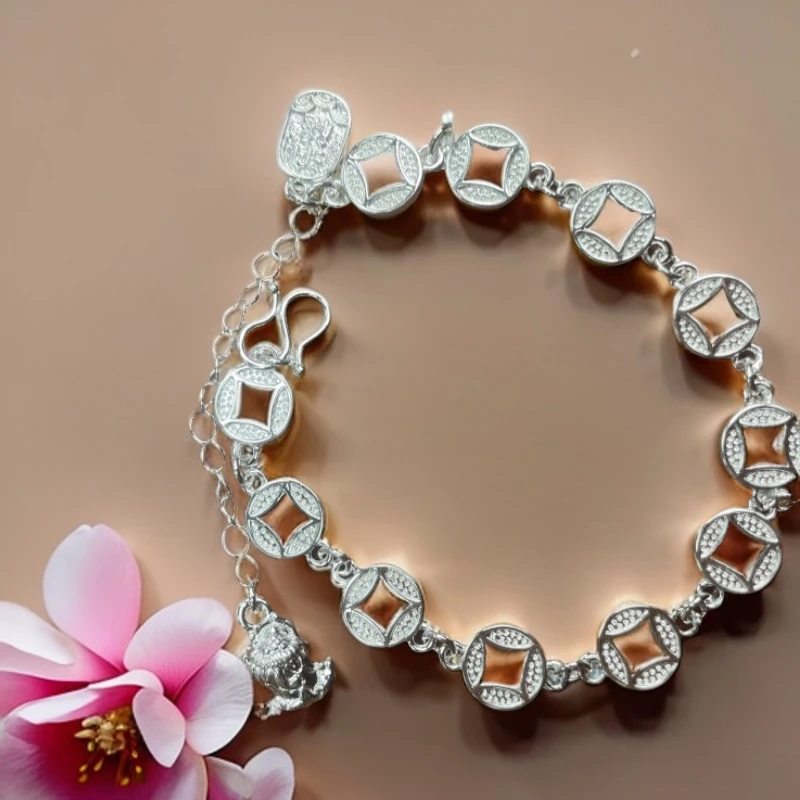 YZ043 貔貅银色精品手链无礼盒