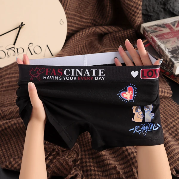 新款女士内裤安全短裤休闲棉打底裤衩时尚潮流运动情侣送礼平角裤