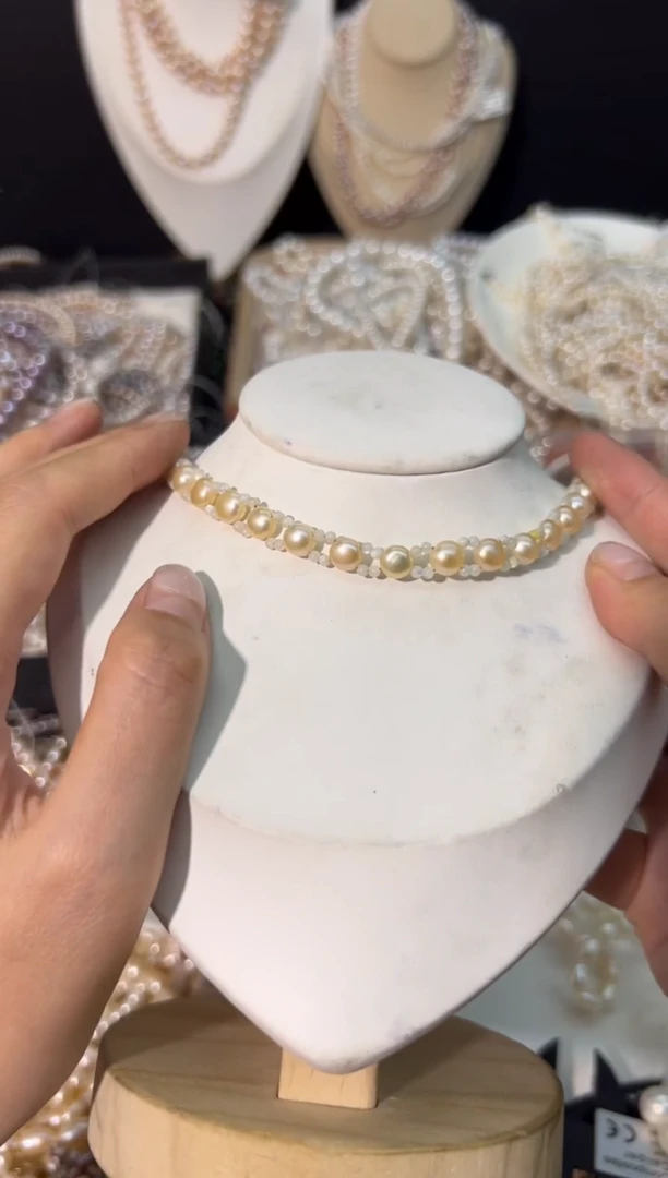 【闪购商品】淡水珍珠49未镶嵌编织款*珍珠项链