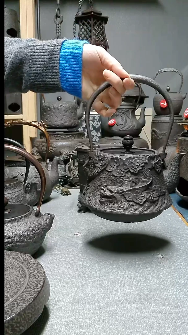 铸铁怡*云龙铸铁壶