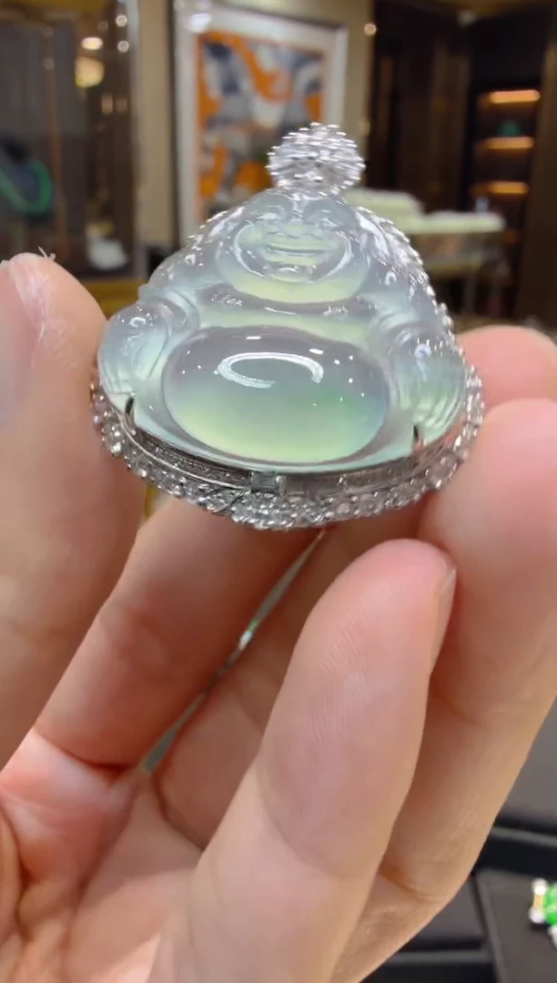 吊坠(不含链)18K金镶嵌翡翠多样性团购发一件