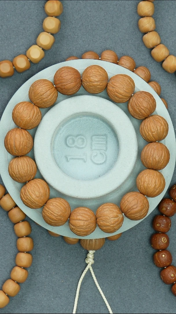 吊坠猴头核桃原皮凤羽16+猴头手串 顺丰包邮