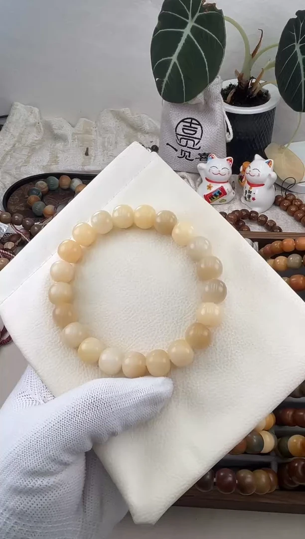 菩提根/象牙果手串a498卡12 干磨微瑕