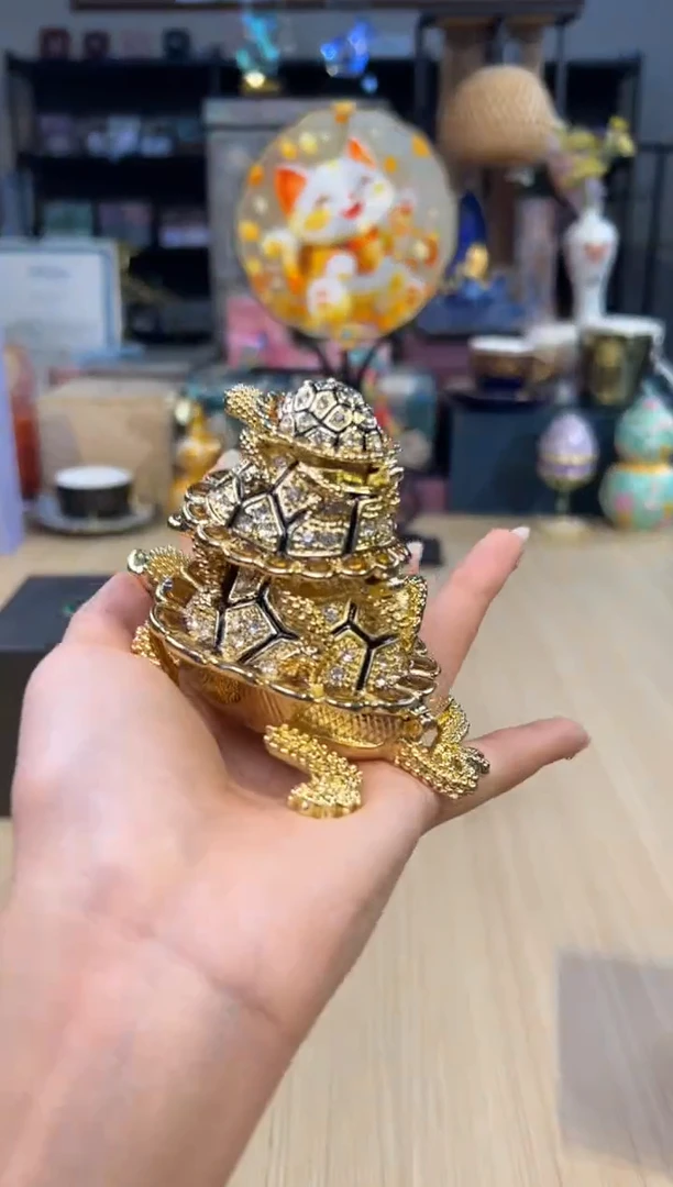 222七宝咖色三层龟