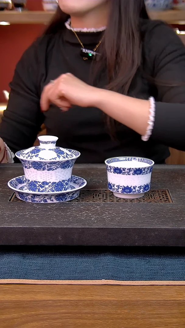 简装家用款2件套 白瓷陶瓷茶具