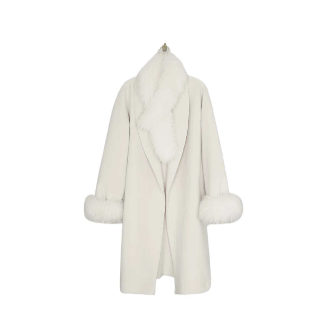 【非儿专属】2025加内胆秋冬韩版气质休闲长短款休闲羊毛大衣外套