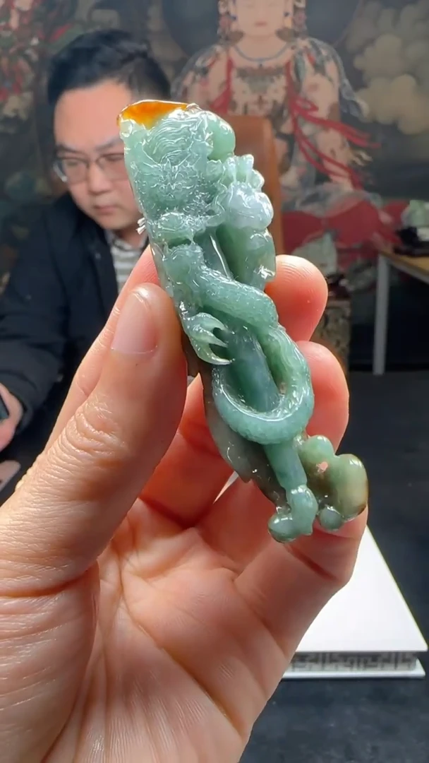 【闪购商品】定制翡翠未镶嵌L-@@QJXC11882