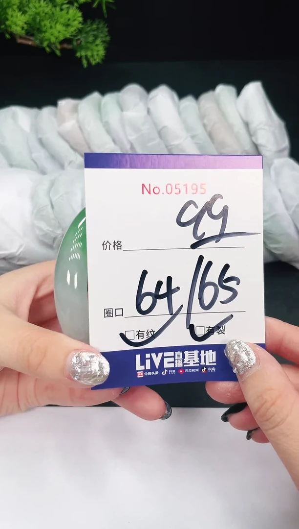 未镶嵌手镯翡翠05195