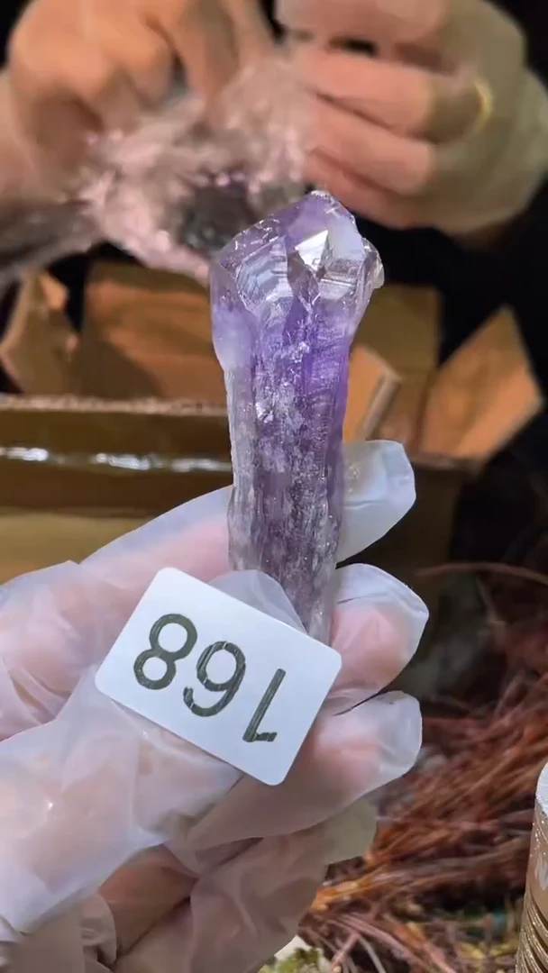 未镶嵌珠宝半成品水晶紫晶权杖-168