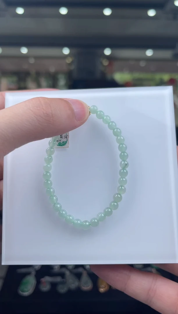 未镶嵌手串翡翠6号标签撕毁不退换