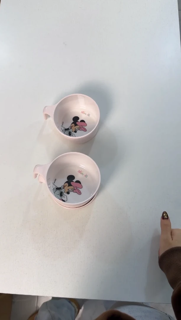 密胺米妮手把碗+勺子