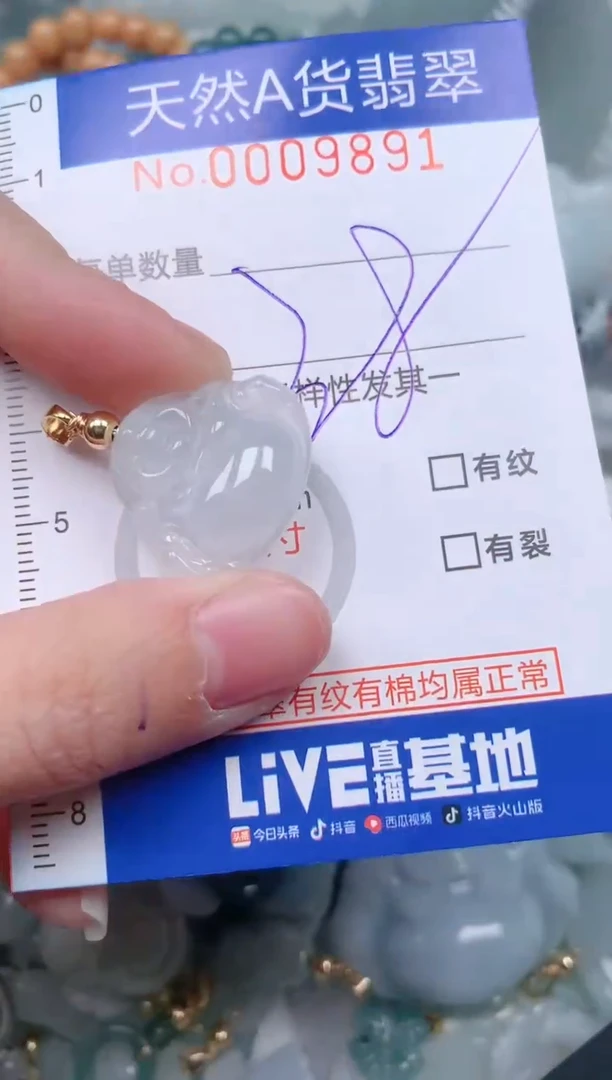 【闪购商品】翡翠挂件未镶嵌00009891