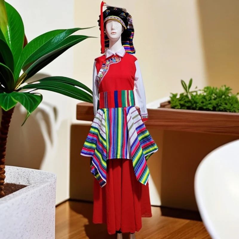 怒族独龙族服装少数民族服装2025新品（三江祥燕非遗工坊）新娘套装