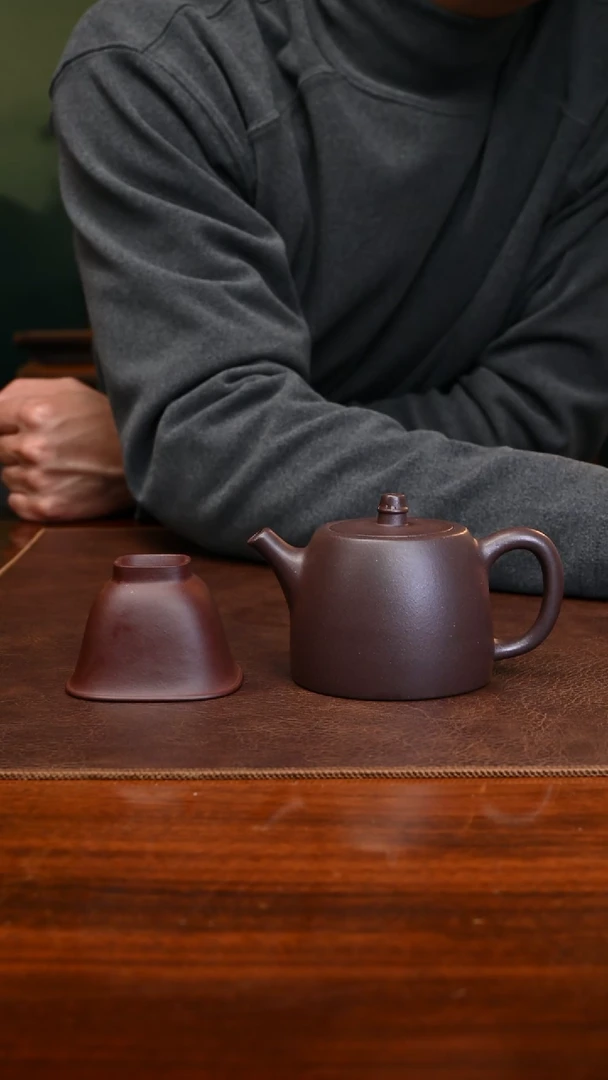 【闪购商品】紫砂茶壶底槽青汉铎160cc