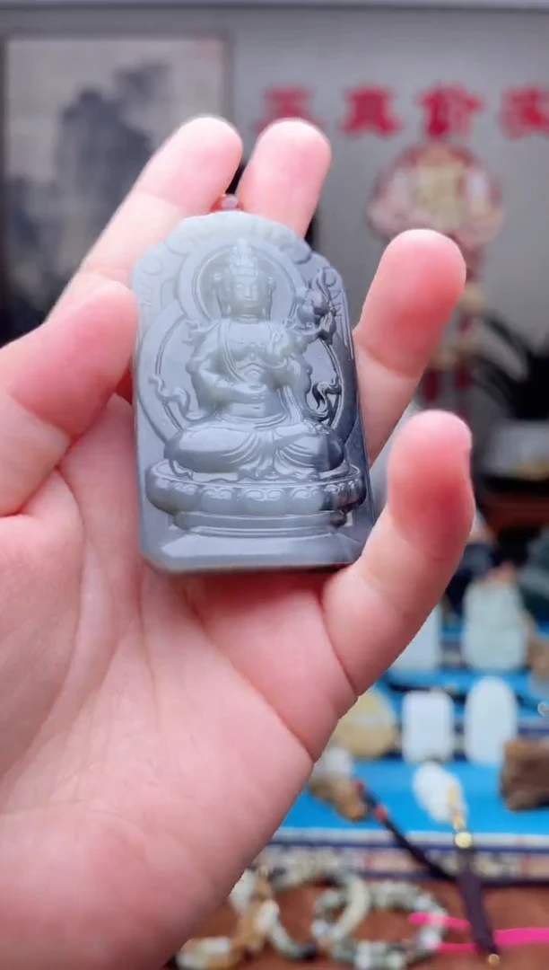 和田玉未镶嵌挂件1