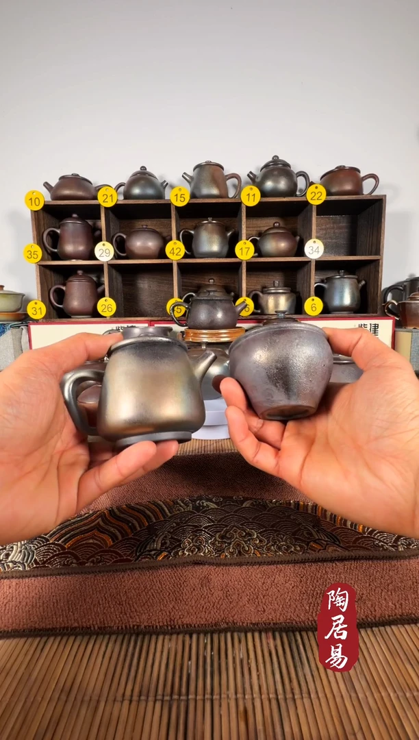紫泥柴烧高石瓢壶+一杯