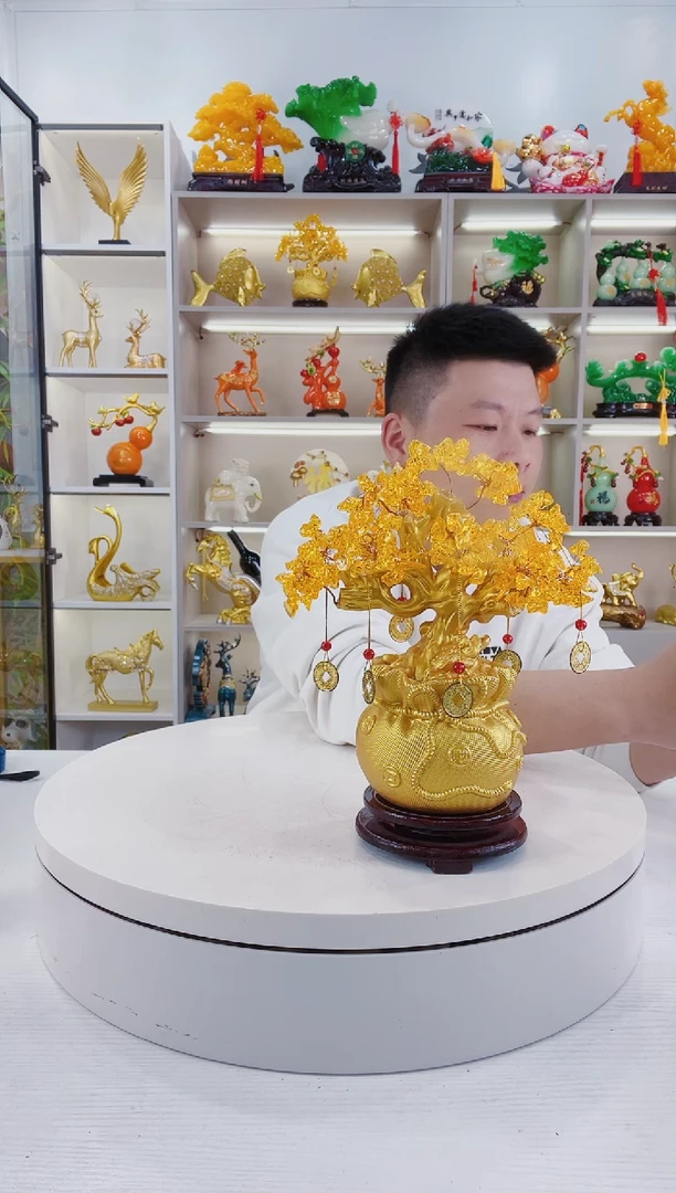 摆件大号发米树摆件