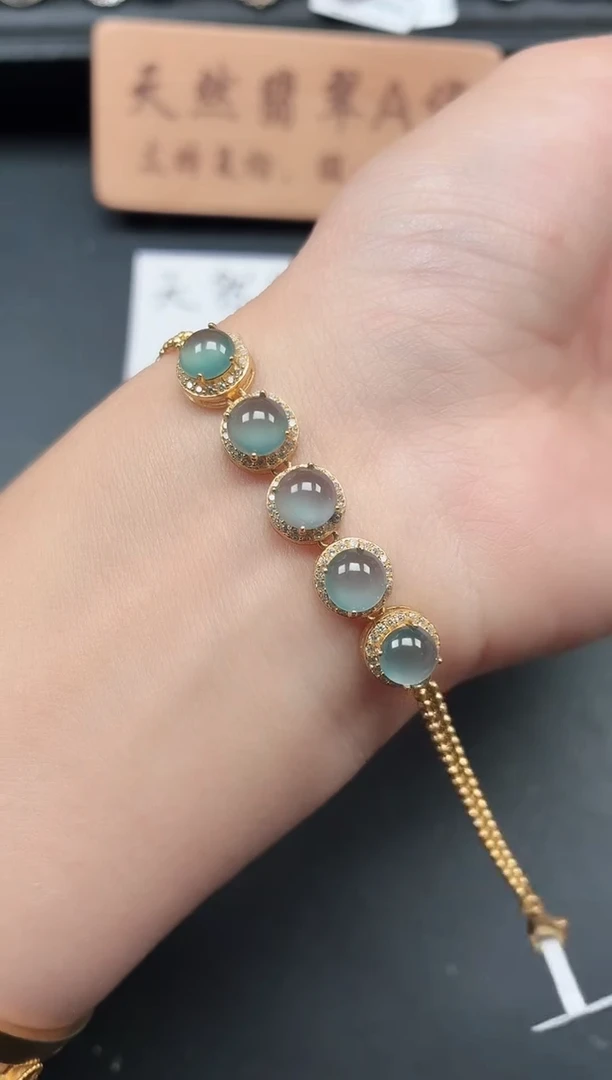 银S925镶嵌戒指翡翠1