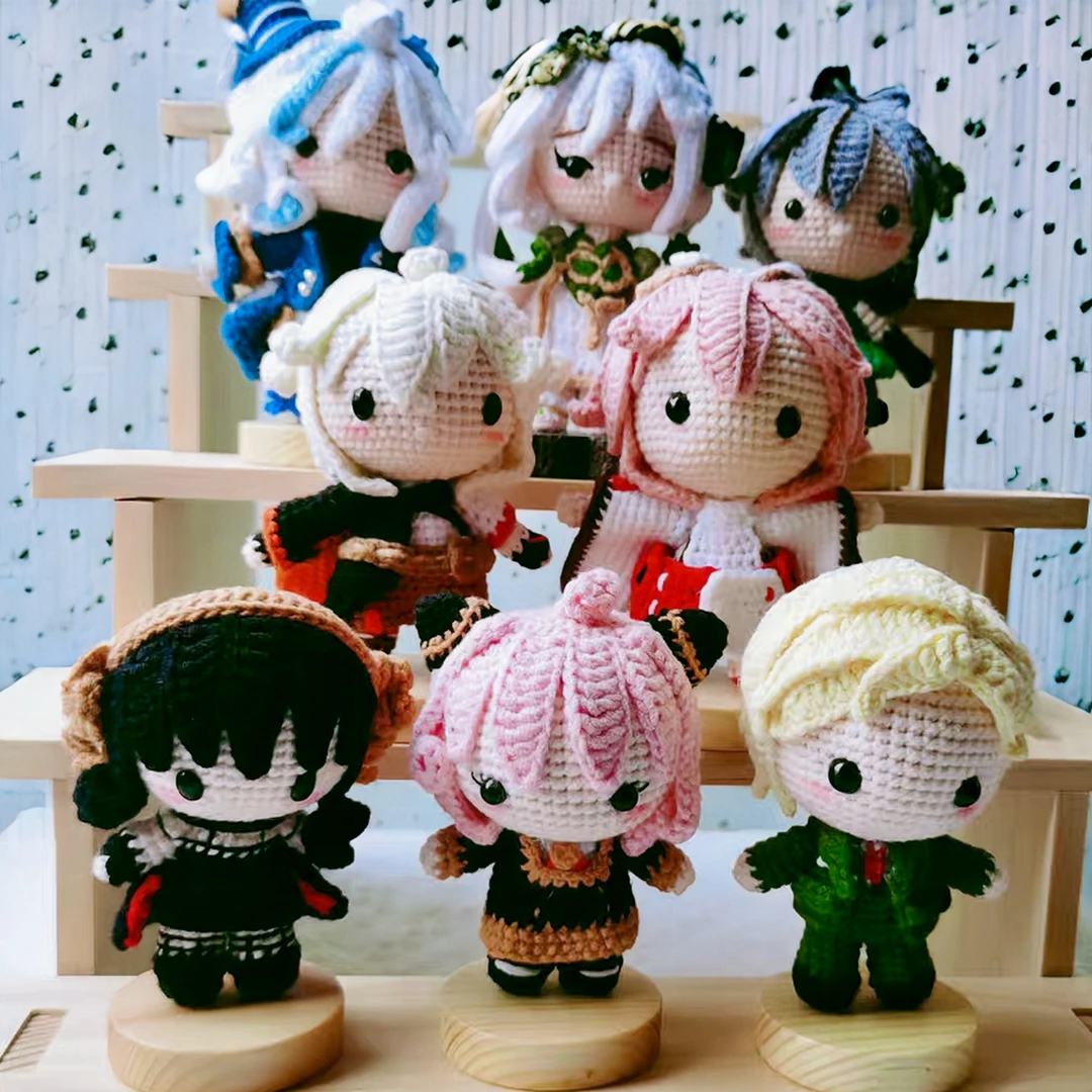 手工原神可莉草神编织动漫二次元游戏毛线钩玩偶闺蜜礼物猪玩偶