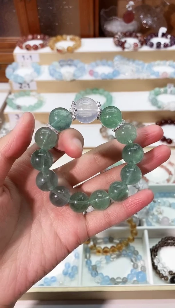 【闪购商品】水晶手串未镶嵌绿萤石手串