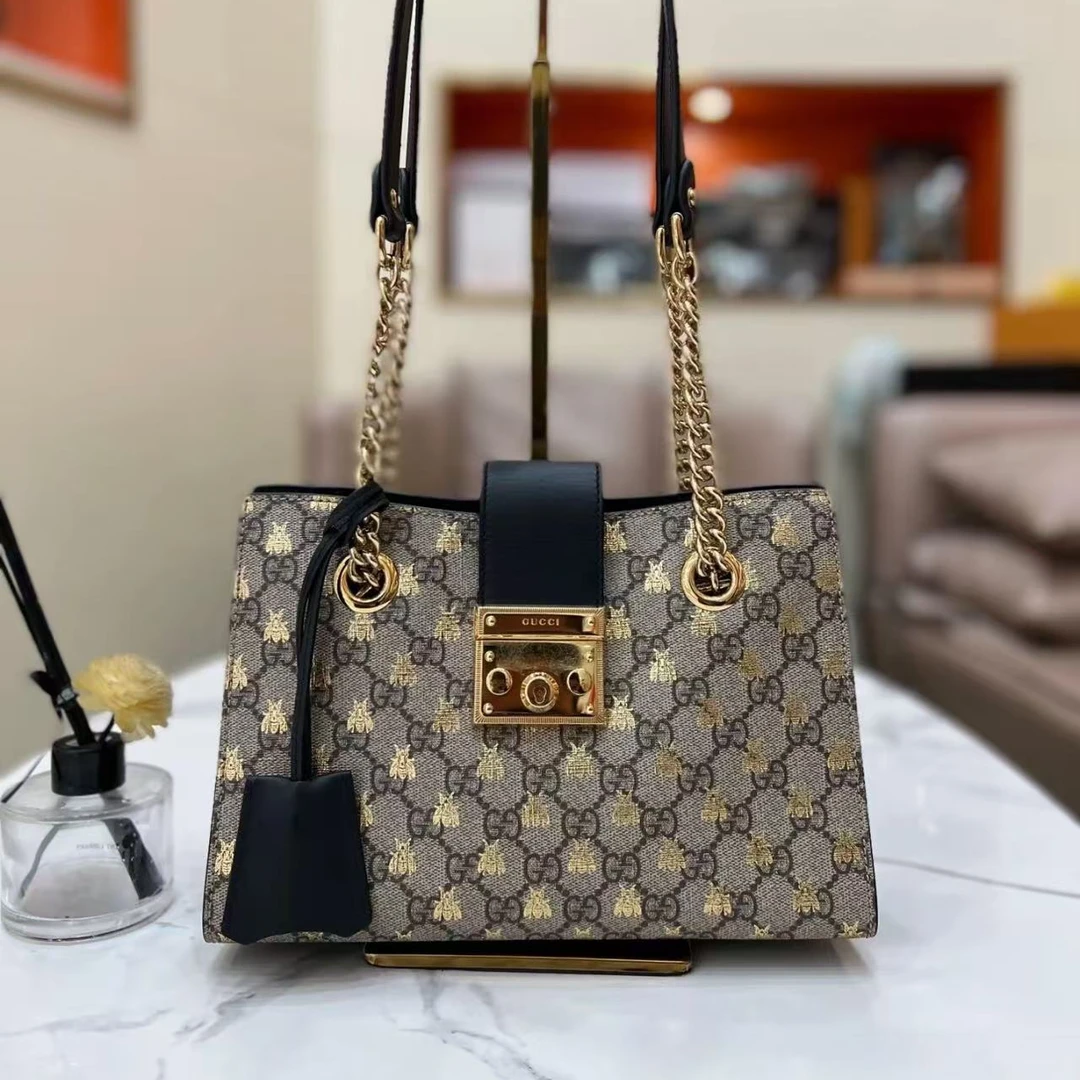 99新 GUCCI/古驰 蜜蜂padlock/严选