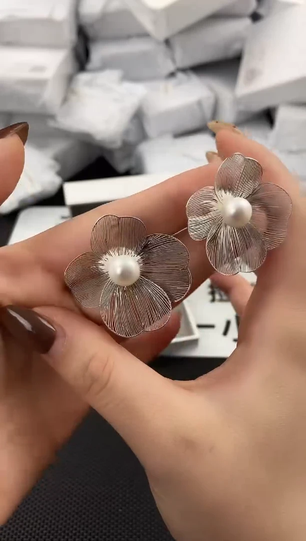 未镶嵌耳饰淡水珍珠ed1072