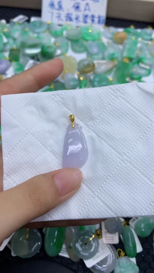 颈饰未镶嵌翡翠天然缅甸A货翡翠