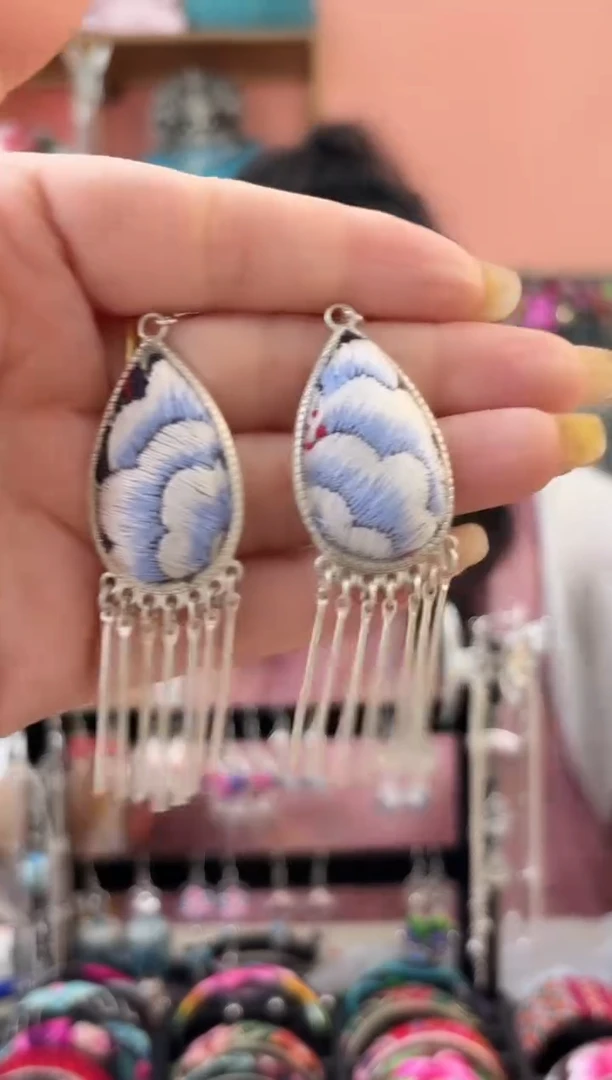 织绣艺枝独绣老绣饰品122