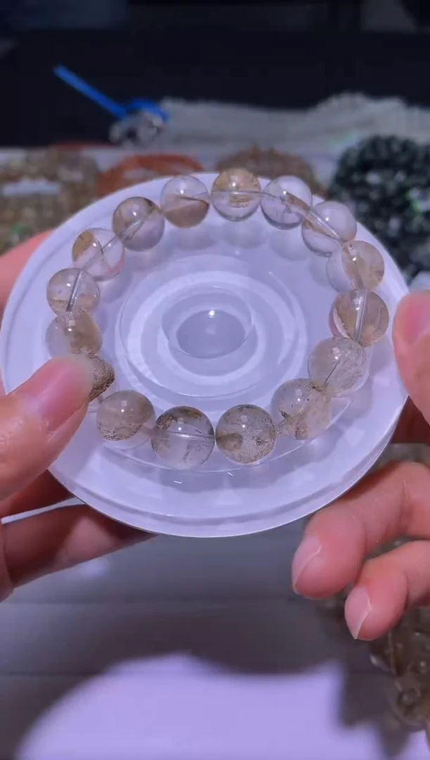 未镶嵌手串水晶J008-12.9mm小树胶花单圈-多样性发其一