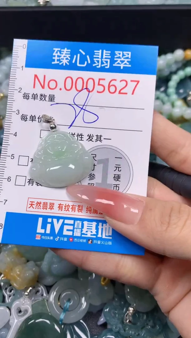 【闪购商品】翡翠颈饰未镶嵌含绳0005627