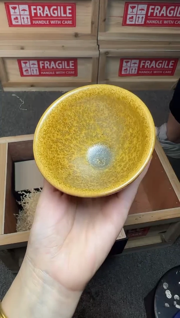 茶盏金竹 束口 建窑建盏主人杯